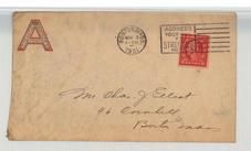 Mr. Chas J Elliot, 46 Cornhill, Boston, Mass 1921 Aberthaw Company Boston, Perkins Collection 1861 to 1933 Envelopes and Postcards